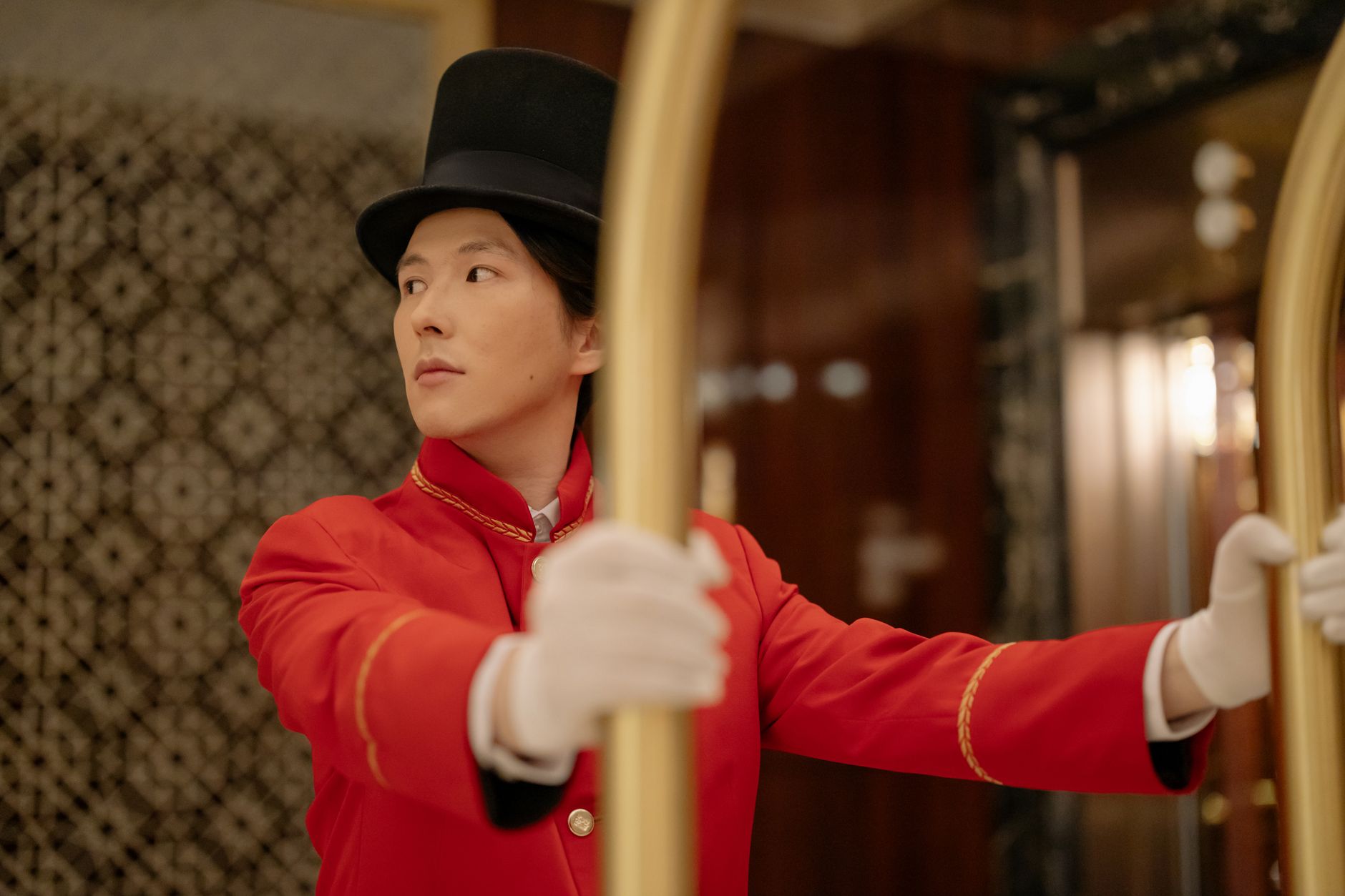 luxury hotel concierge smiling