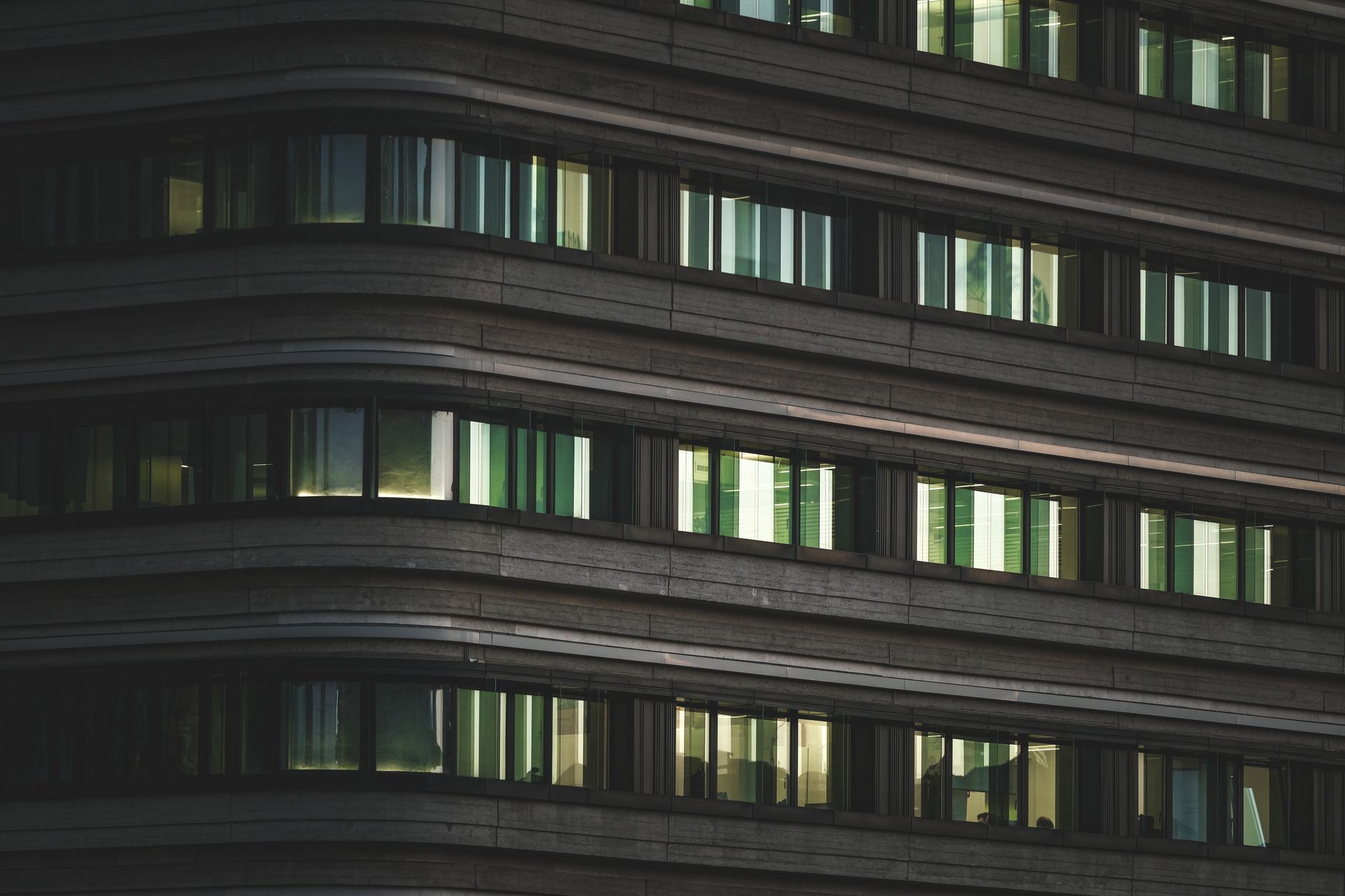 modern office building facade with glass windows