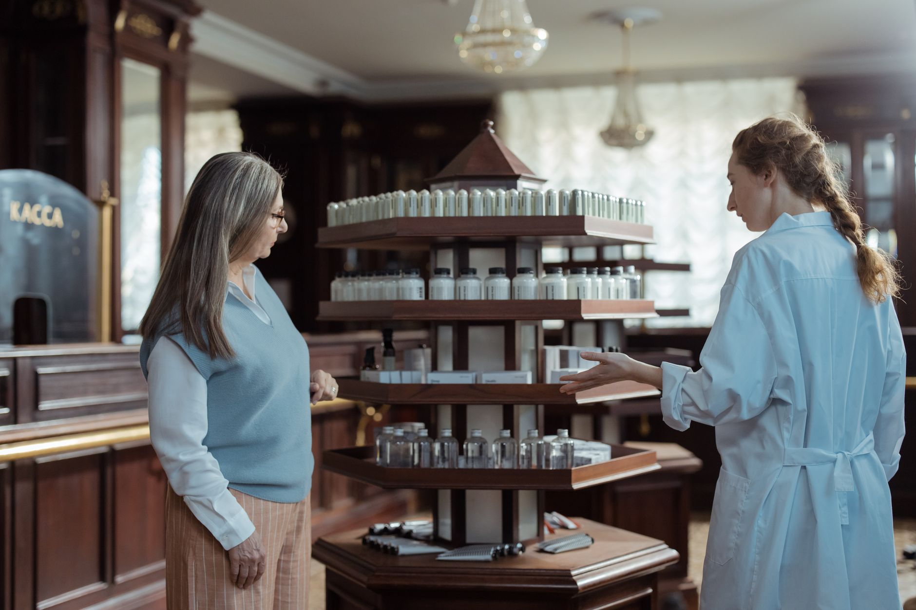 modern pharmacy interior